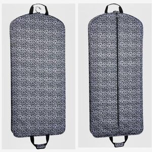 Brand New WallyBags Travel Garment Bag, Black and Grey Leopard, 52-inch